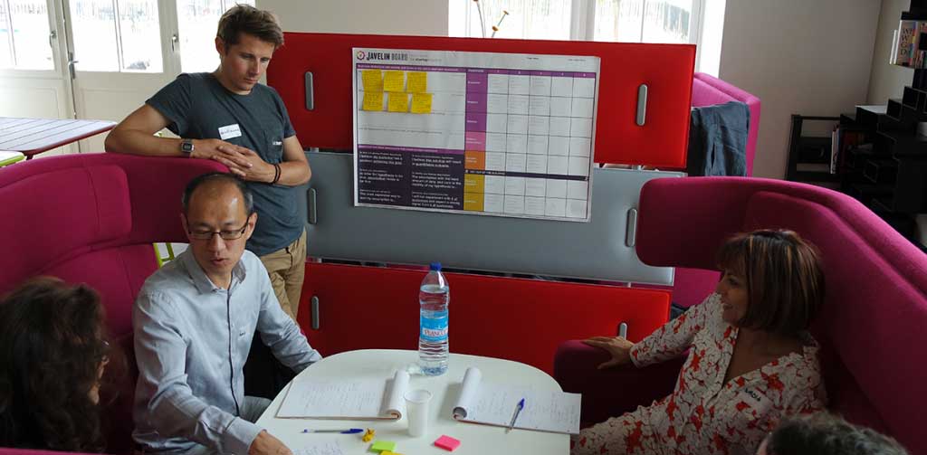 L'équipe d'Izeepay pendant le ShiftCamp
